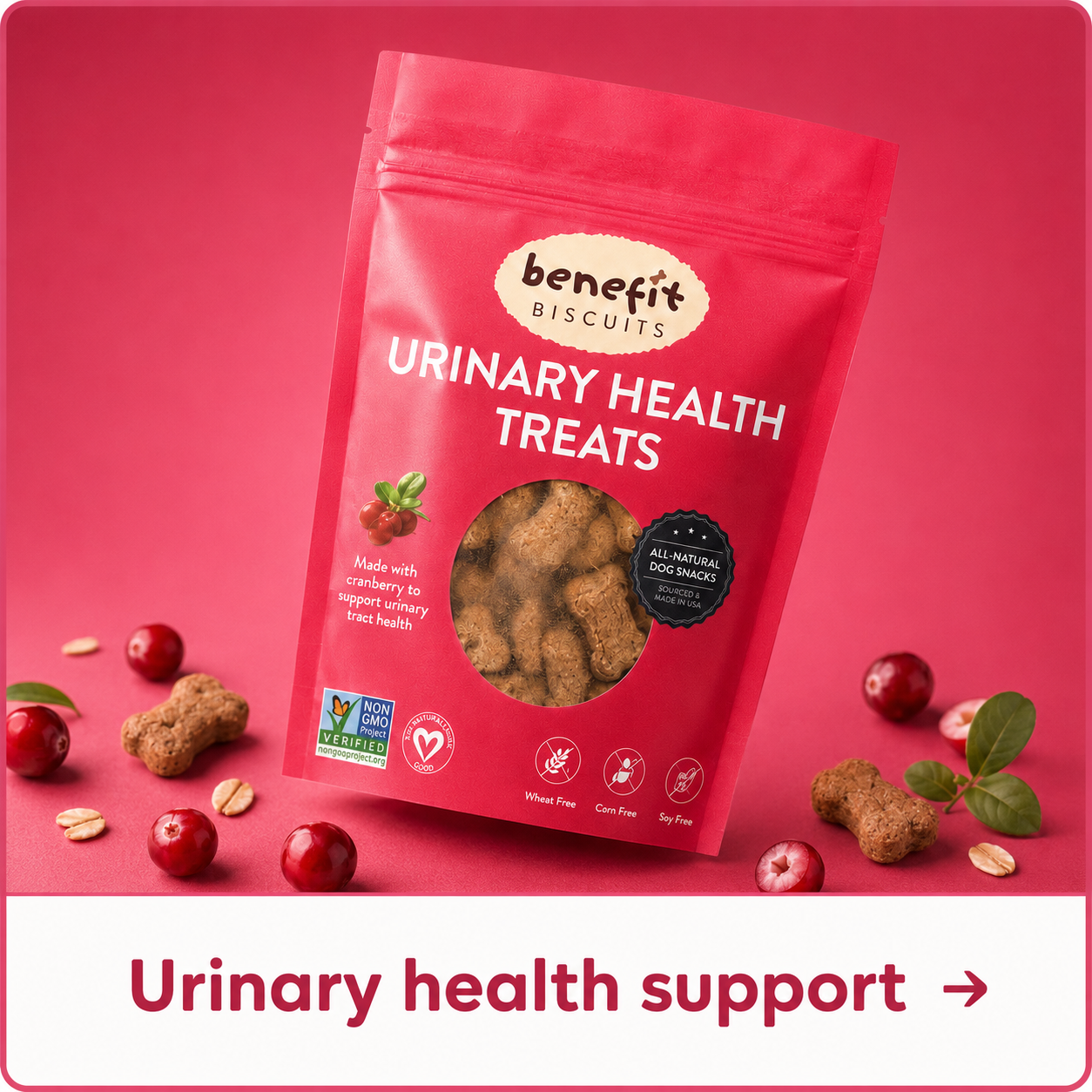 Benefit Cranberry dog treats — Urinary Health