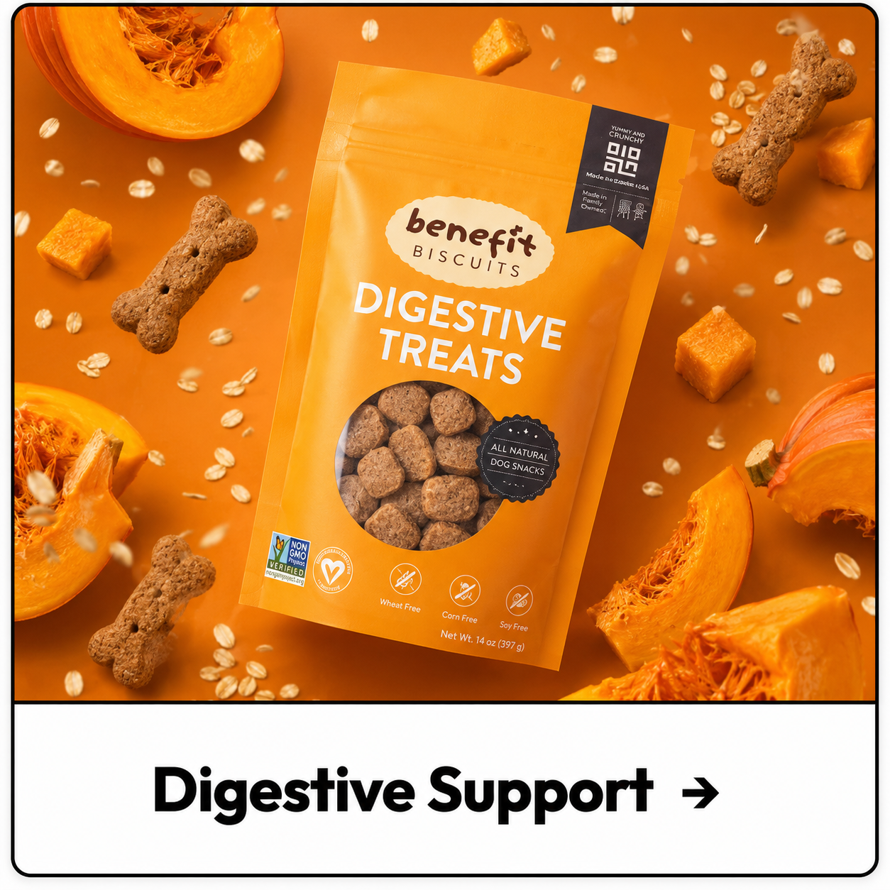 Benefit Pumpkin dog treats — Digestive Health